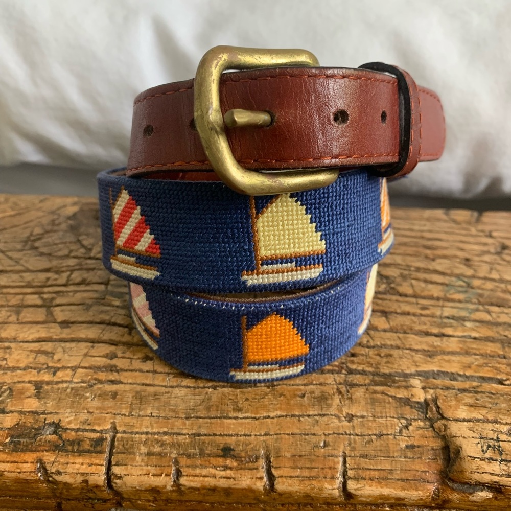 Smathers & Branson Needlepoint Belt